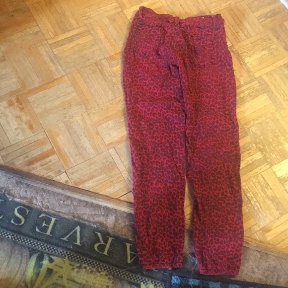 Red leopard skinny jeans. Open to offers - Picture 3 of 4